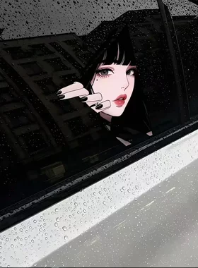 二次元动漫防水车身装饰贴