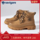 2025秋冬新款 Navigare意大利小帆船工装 风马丁靴女鞋 潮流真皮短靴