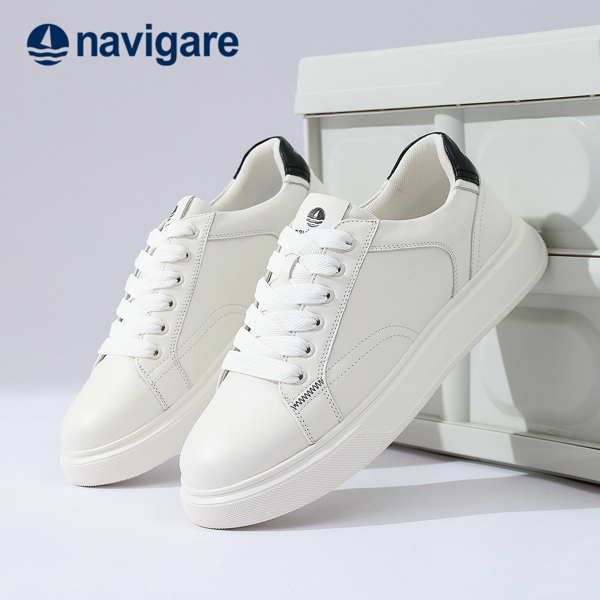Navigare增高低帮休闲板鞋图片