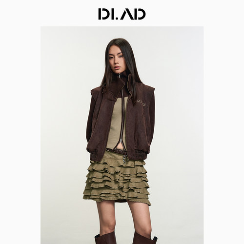 DI.AD26冬复古水洗做旧马甲刺绣