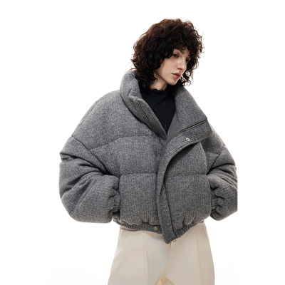 DI.AD 白鸭绒短款羽绒服女2025冬季新款休闲保暖外套DD554530Y2