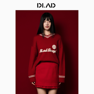 DI.AD胶囊系列学院风长袖毛衫针织软糯保暖时尚百搭女士毛衫