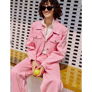 DI.AD 2025年春季设计师款丹宁水洗百搭工装牛仔短外套DA531313W0