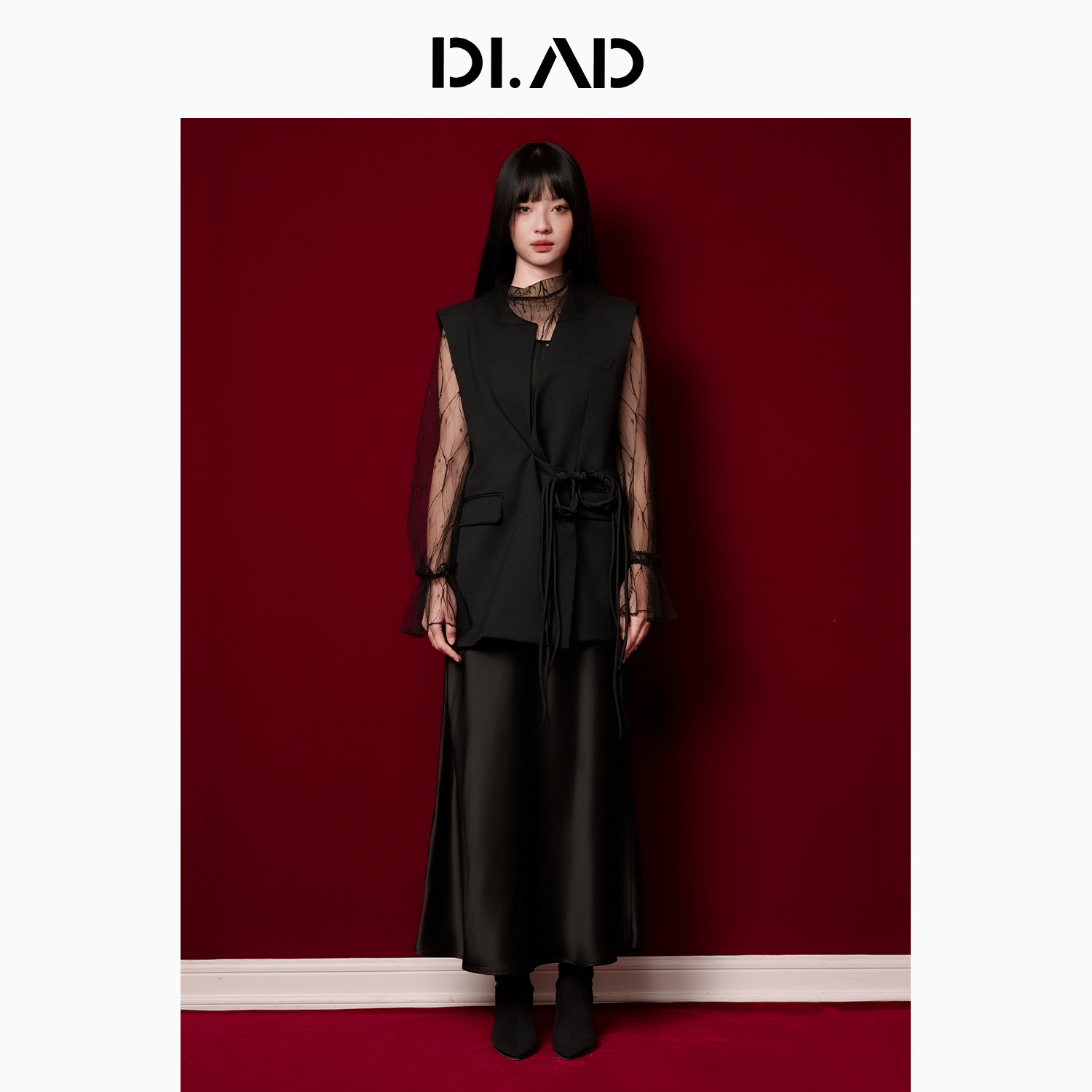 DI,AD轻奢老钱风无袖连衣裙时尚