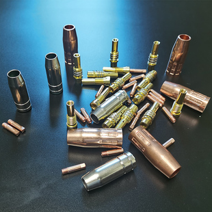 无气二保焊机配件大全NB-200/250气保焊枪15AK导电嘴保护套导电座