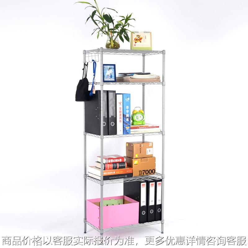 电镀置物架仓库存储不锈钢置物架防静电线网储物架可移动轻型货架