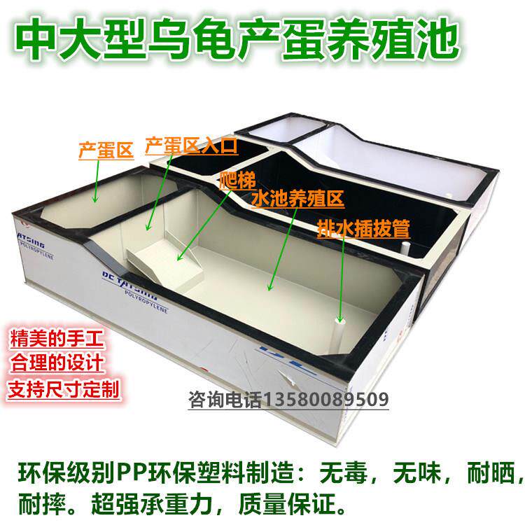 加厚大型塑料黄缘鳄龟池鱼乌龟专用缸生态养殖巴西草龟家用定制