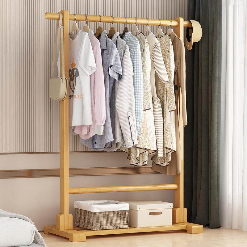 简易挂衣架落地卧室转角衣帽架多功能家用阳台晾衣架衣服收纳架子