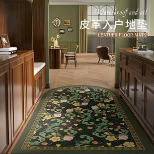 轻奢入户地垫防水防滑免洗一擦净拱形脚垫子家用玄关门内门垫 美式