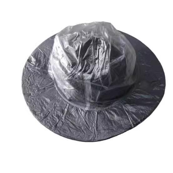 礼帽防水塑料套PVC雨帽 可重复使用出口帽子套儿防雨量大优惠