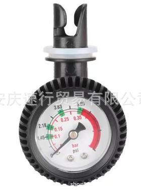 充气船皮划艇冲锋舟独木舟手拉打气泵专用5PSI气压测量表压力表