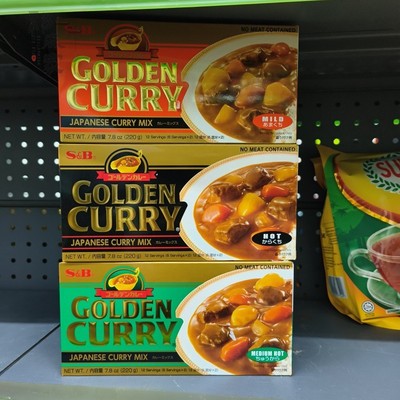 港原装SB爱思必金牌咖喱块日式咖喱膏酱家用无水速食调料