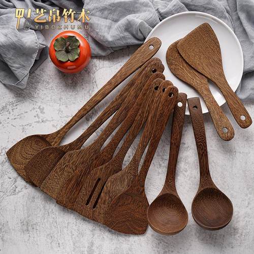 鸡翅木餐厨用品不粘锅专用锅铲烹饪汤勺炒菜木铲无漆无蜡工厂直销
