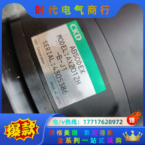 AX2012H-B-J1 CKD电机DD马达，全新原装实物现议价