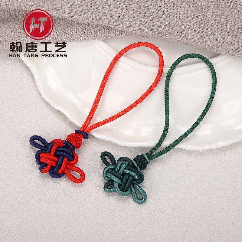 双拼色双色流苏穗子中国结带绳好吉祥吊绳量大价优铜葫芦挂件配件