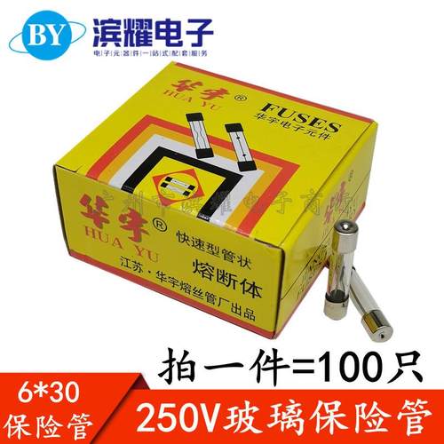 保险管 6*30 15A 电流 250V 玻璃保险管 保险丝 15安 6×30