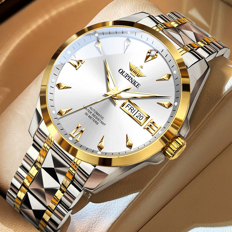 瑞士认证进口芯真钻机械表男名式