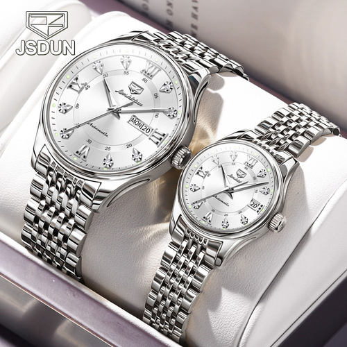 瑞士认证正品牌机械情侣手表一对