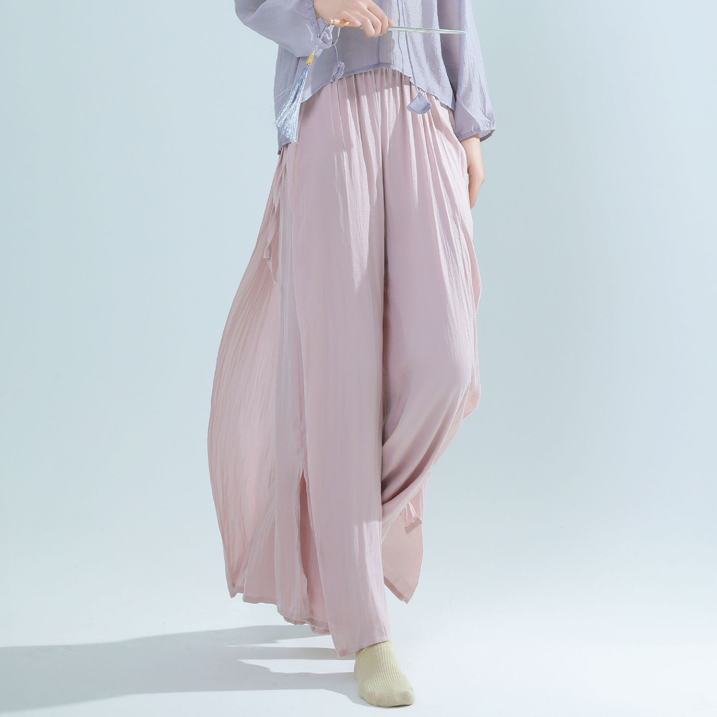 朵棠中国舞现代舞蹈练功服古典舞蹈裤女专业练功裤飘逸阔腿裤子