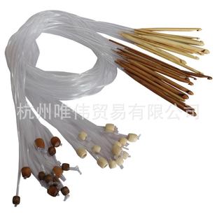 带珠钩针 编织工具毛衣针碳化 毛线针 加长钩针 环形针