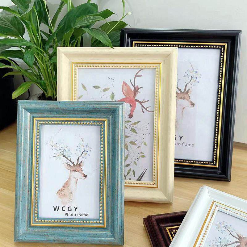 欧式复古相框方形手工diy压花框摆台婚纱挂墙照片墙组合框遗照框
