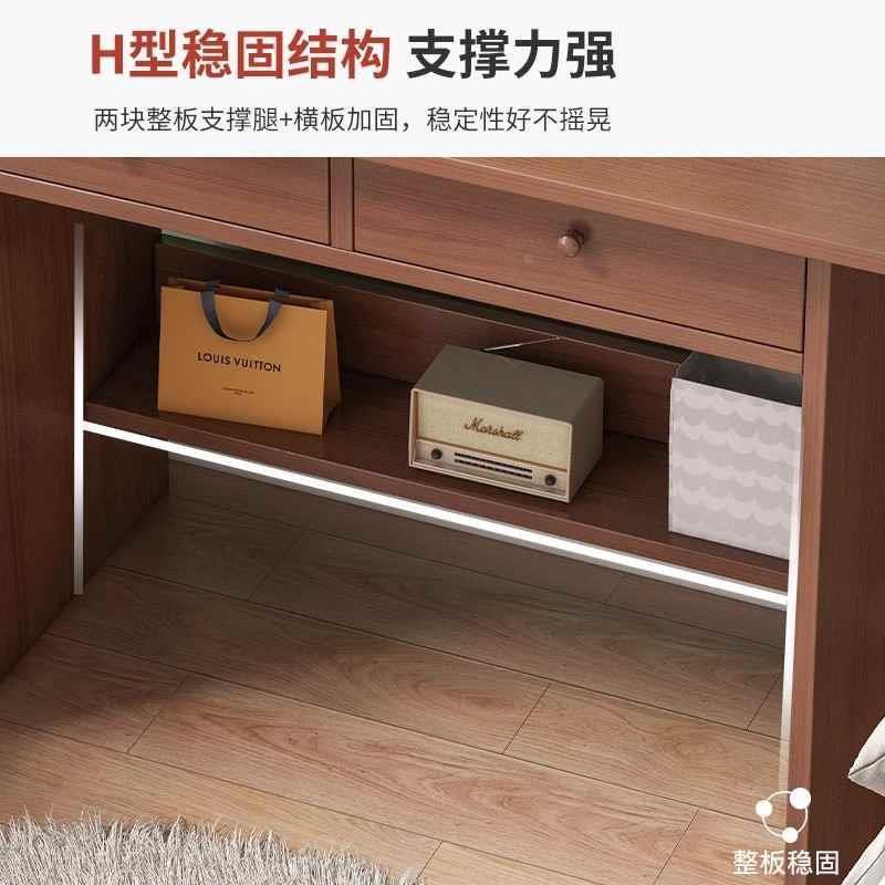 电脑桌台式小户家用型简易学生书桌办公抽屉卧室出租屋写字桌新品