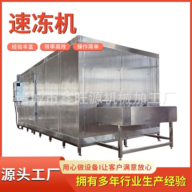 大型隧道速冻水产品速冻生产线 保持食物原来味道 快速冻结