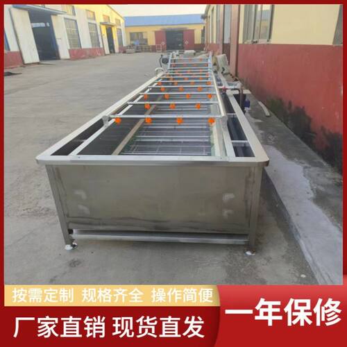 槟榔气泡清洗机  薄荷叶翻浪清洗机   莴苣片漂烫冷却线  义康牌