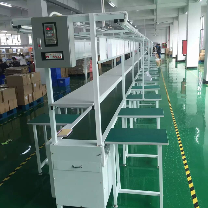 防静电工厂工作台车间皮带运输机流水线H输送机自动插件操作台桌