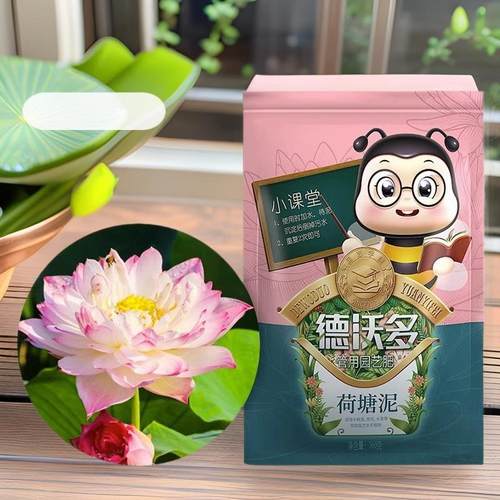 德沃多荷塘泥营养土碗莲睡莲荷花铜钱草水生植物花卉河塘泥