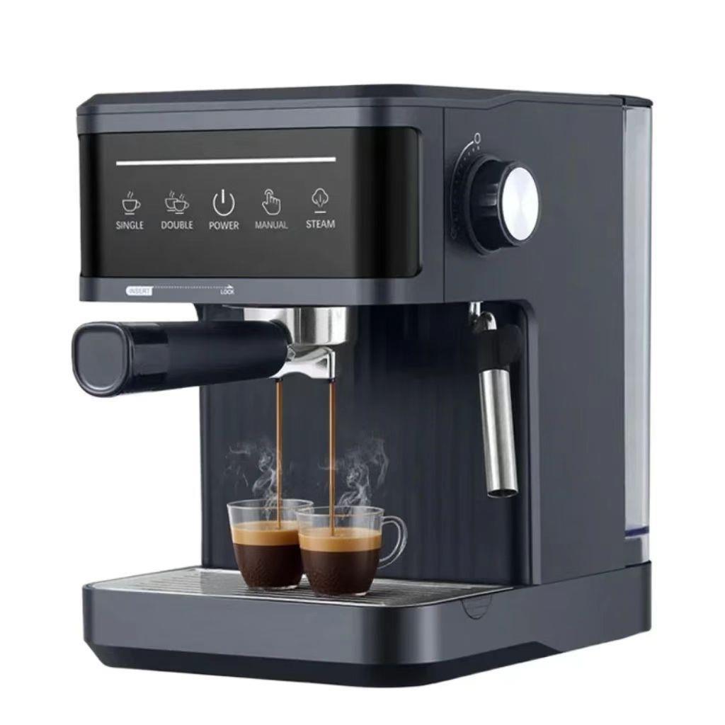 Espresso Machine意式咖啡机家用小型半自动20Bar咖啡機奶泡跨境