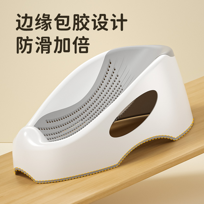 婴儿洗澡可坐躺通用新生儿宝宝浴盆躺托架垫浴网浴床浴架座椅