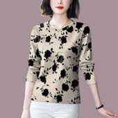 减龄长袖 秋季 遮肚T恤女上衣潮 打底衫 清仓捡漏外贸妈妈中老年时尚