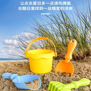 戏水宝宝洗澡户外 儿童沙滩玩沙土工具挖沙桶玩具沙子室内铲子套装