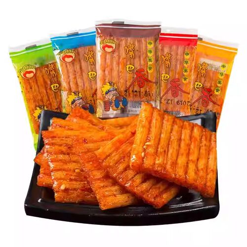 嘴巴香辣条小辣片大刀肉8090后怀旧麻辣零食湖南重庆风味解馋零食