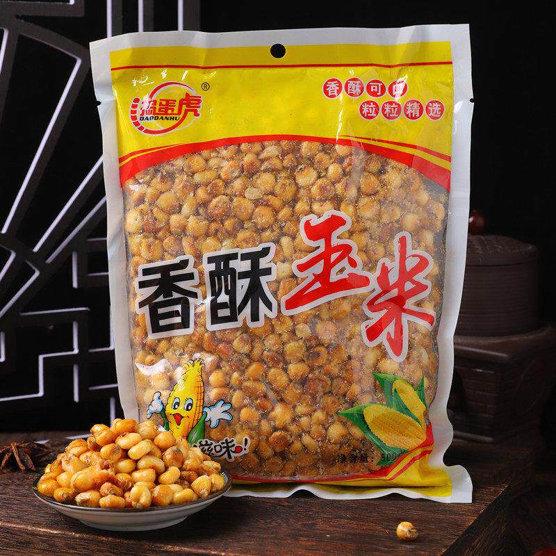 捣蛋虎香酥玉米粒香辣五香原味哑巴豆米老虎爆米花即食餐饮商用