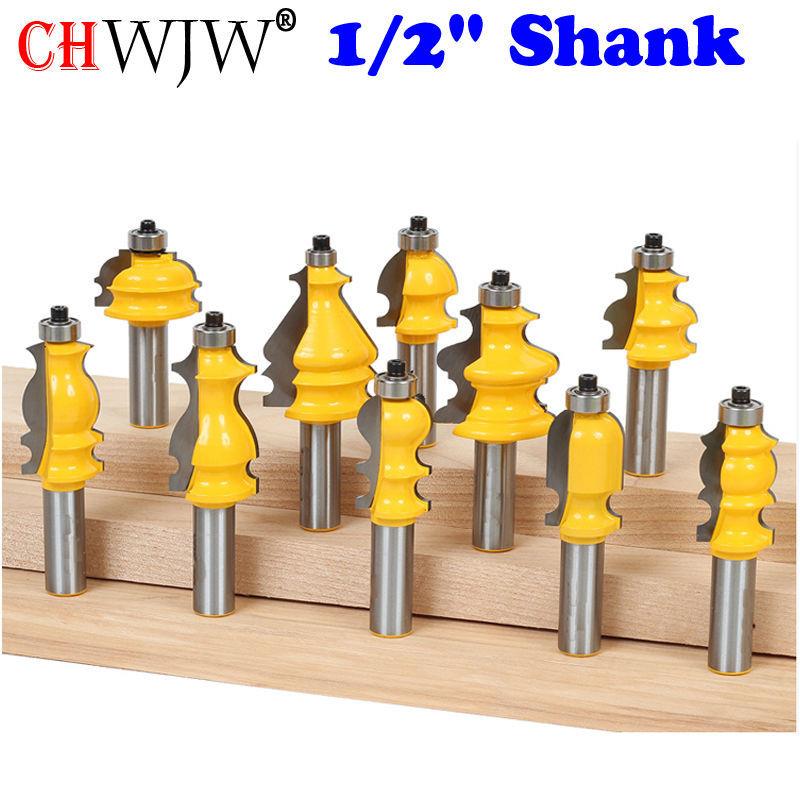 6.35 12.7 12 6 8mm柄木工铣刀花线扶手花边线条柜门顶线刀雕刻机