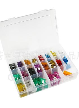 跨境货源 220pcs 中/小号汽车保险片+黄色夹子套装带引线