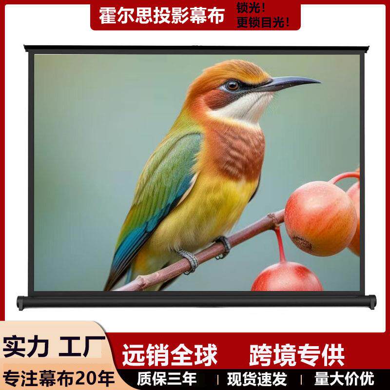 厂家直销40寸50寸16:9桌幕迷你投影幕布便携投影幕4K高清抗光幕布