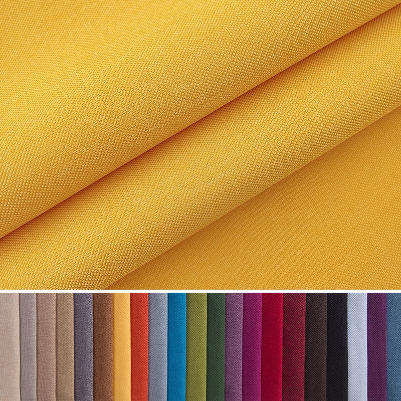 亚麻布料棉麻面料涤纶细麻布料软包抱枕坐垫车套沙发布料