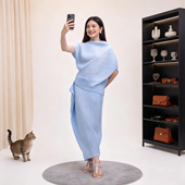 设计感不规则上衣半身裙两件套 日系褶皱极简风穿搭一整套女春夏季