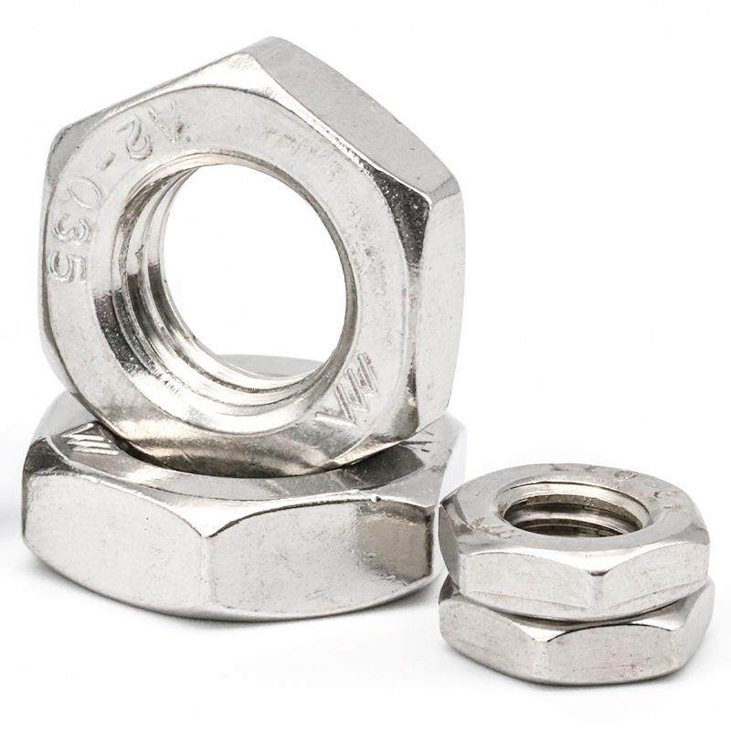 碳钢镀锌细牙薄螺母外六角细牙薄螺帽扁螺母薄型螺丝帽M6/M8/M10,五金/工具,螺母,淘宝优惠券,粉丝福利购,淘宝优惠卷