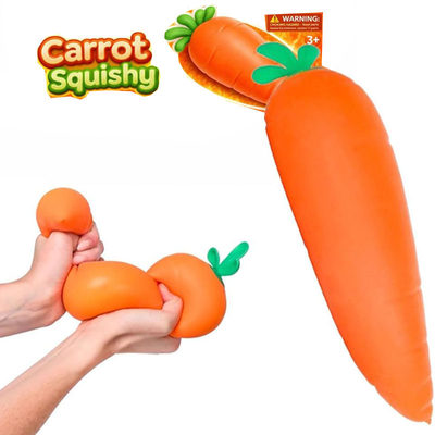 3pcs Carrot Squishy Stress Relief Toy Relaxing Sensory kids