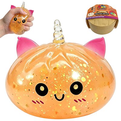 Unicorn Squishy FidgetToy Glitter StressBall柔软感官挤压玩具