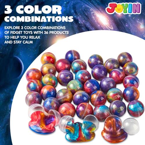 跨境JOYINSlime Crystal Mud Party Favors星空珠光办公解压玩具