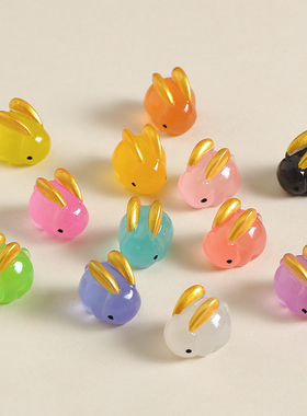 夜光金耳兔子桌面摆件解压价格低