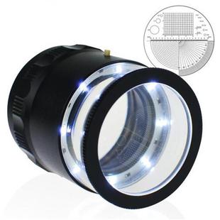 LED高清高倍筒式10倍刻度放大镜刻度放大镜标尺放大镜loupe