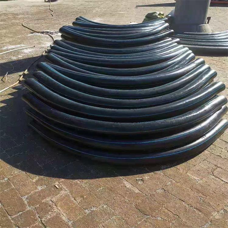 河北塑料厂家PE160-140弧形弯管90度等径弯头HDPE弯头