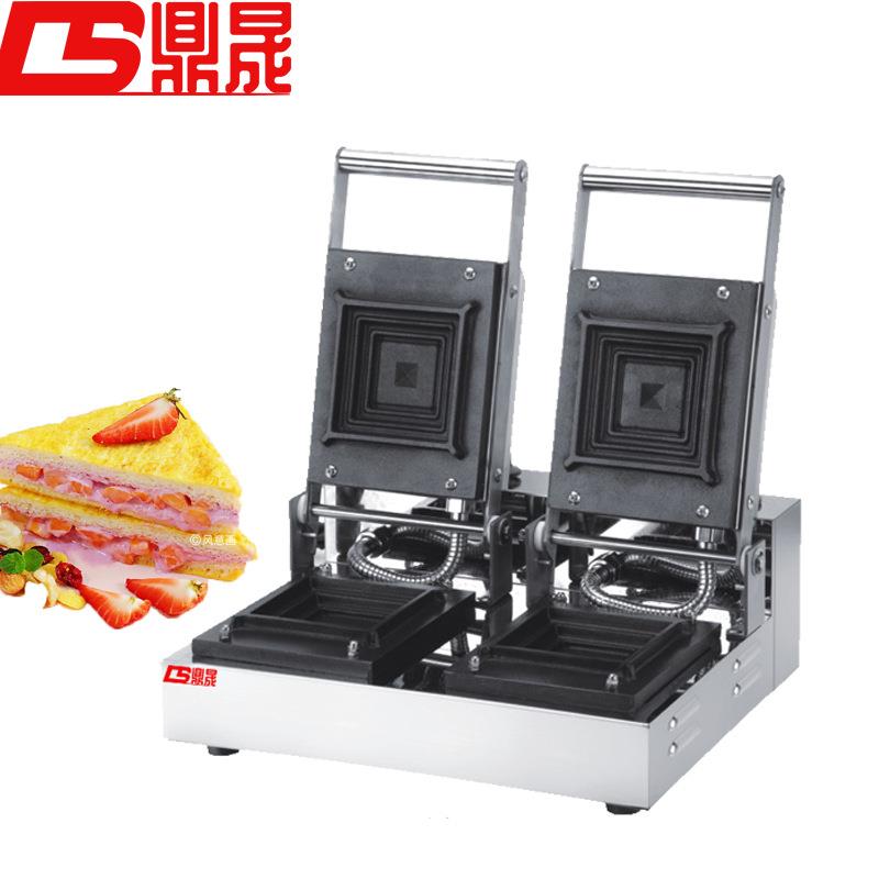 9爆浆珍珠奶茶吐司机热压三明治机口袋面包方包商用三文治机