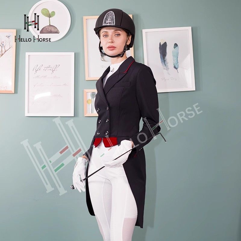 Hello Horse儿童成人马术西服盛装舞步燕尾服 表演专用骑马骑士服